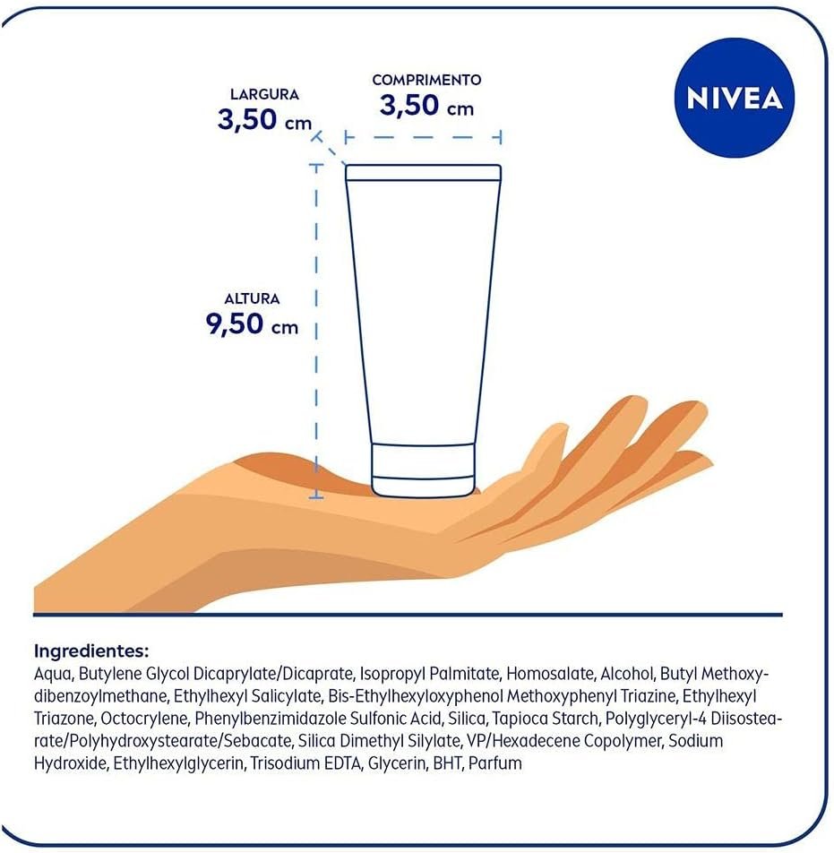 NIVEA Protetor Solar Facial Sun Toque Seco Antissinais Fps60 50Ml + Creme Facial Antissinais 100G 5 NIVEA Protetor Solar Facial Sun Toque Seco Antissinais Fps60 50Ml + Creme Facial Antissinais 100G - Imagem 7