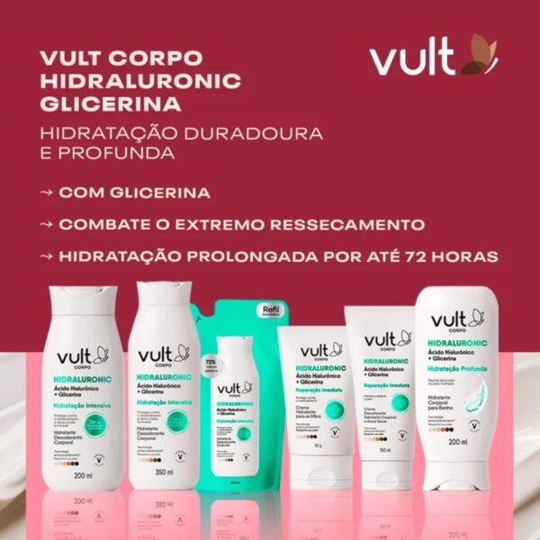 VULT LOÇÃO DESODORANTE HIDRATANTE CORPORAL GLICERINA 350ml - Imagem 2