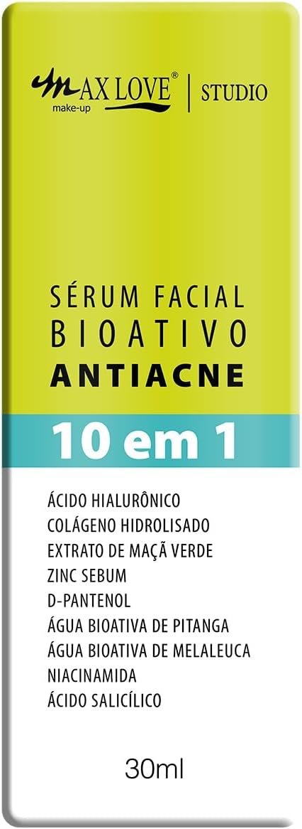 Max Love Serum Facial Bioativo Antiacne Antioleosidade 30 Ml (Pacote De 1) 3 Max Love Serum Facial Bioativo Antiacne Antioleosidade 30 Ml (Pacote De 1) - Imagem 3
