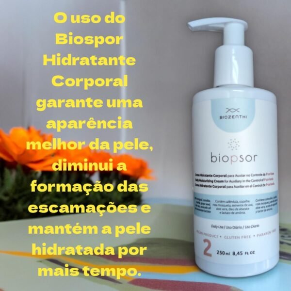 Creme Hidratante Corporal Vegano Calmante Biopsor (Psoríase) 250ml - Biozenthi - Imagem 5