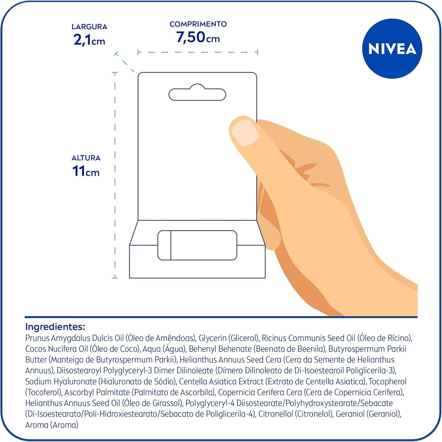 NIVEA Hidratante Labial Ultra Hialurônico 5,2g 4 NIVEA Hidratante Labial Ultra Hialurônico 5,2g - Imagem 5