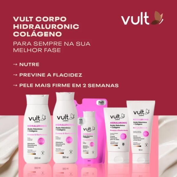 VULT LOÇÃO DESODORANTE HIDRATANTE CORPORAL COLÁGENO VEGETAL 200ML - Imagem 2