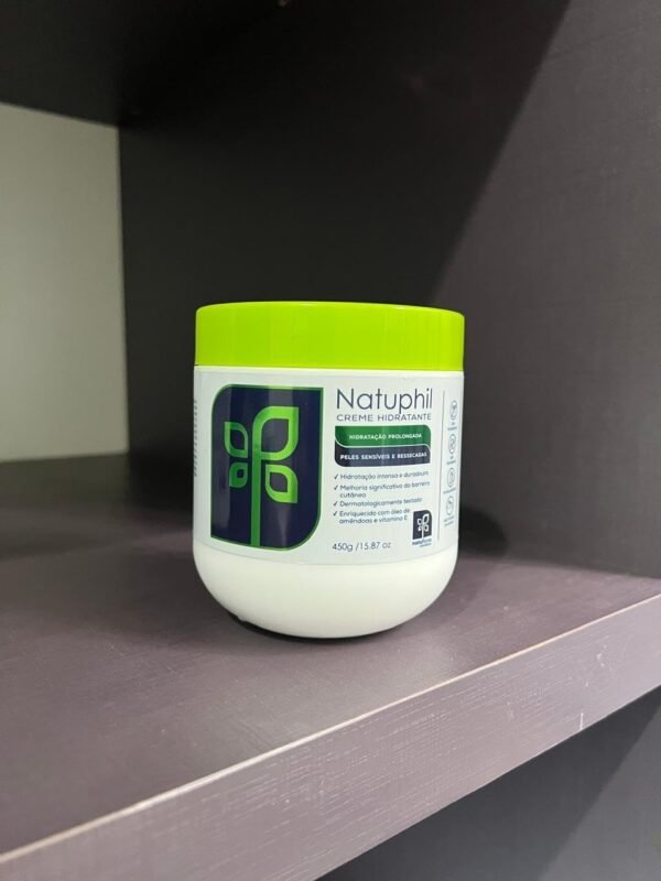 Creme Hidratante Natuphil 450g Natuflores Hidratação Prolongada Para Peles Sensiveis e Ressecadas - Imagem 3