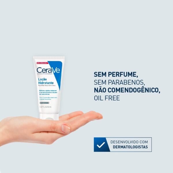 CeraVe, Loção Hidratante Corporal, com textura Fluida e Ácido Hialurônico, 50ml - Imagem 4