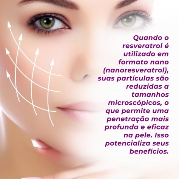 Sérum Facial Nano Resveratrol Camila Maciell, Sérum Antienvelhecimento com Nanoresveratrol, Niacinamida, Vitamina E e Nano Up Lift + Ação Antioxidante, Firmeza, Rejuvenescimento – 30ml - Imagem 5