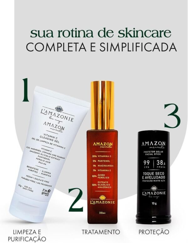Protetor Solar de Tratamento FPS 99 - Toque seco, À Prova D’água e Suor - Ação Hidratante, Cicatrizante, Anti-Irritação - Óleos de Buriti, Babaçu e Aveia - Vegano e Cruelty Free - L'AMAZONIE - 13g - Imagem 6