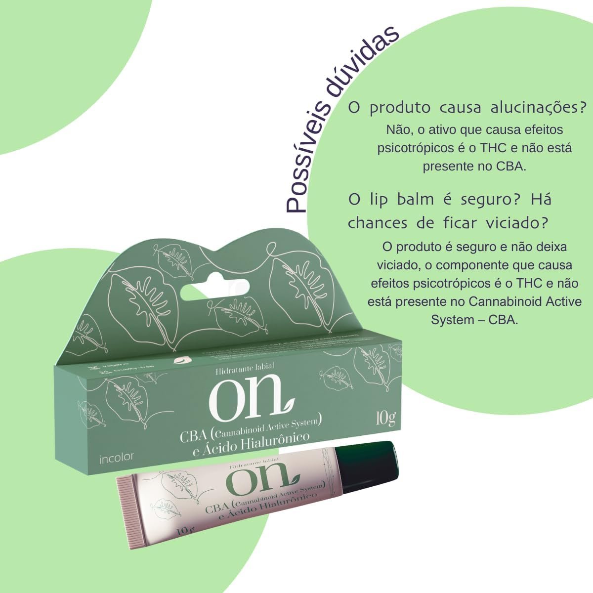 Hidratante Labial Natural Com CBA – Kit 3 Unid | Vegano e Efeito CBD 4 Hidratante Labial Natural Com CBA – Kit 3 Unid | Vegano e Efeito CBD - Imagem 5