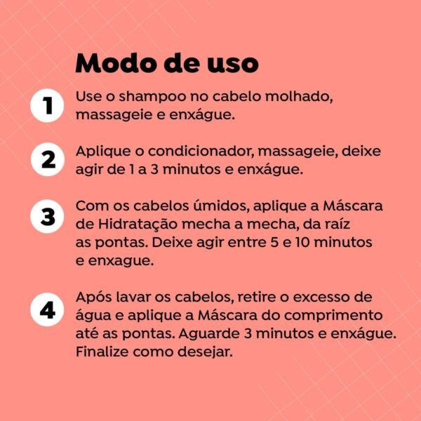 Salon Line, SOS Hidratação, Kit Hidratação Turbinada com Máscara Bio-Reconstrução, Somente a Máscara Capilar Não é Vegana - Para Cabelos Lisos, Ondulados, Cacheados e Crespos, 1 L e 1 kg - Imagem 5