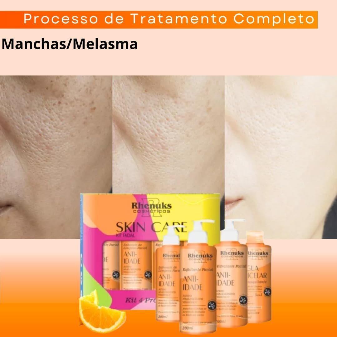 Kit Skincare Anti Idade Vitamina C + Serum Clareador de Manchas 3 Kit Skincare Anti Idade Vitamina C + Serum Clareador de Manchas - Imagem 3