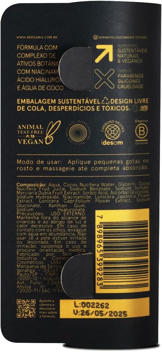 Hidratante Facial Antioxidante Vegano e Biodegradável 30ml 2 Hidratante Facial Antioxidante Vegano e Biodegradável 30ml - Imagem 2