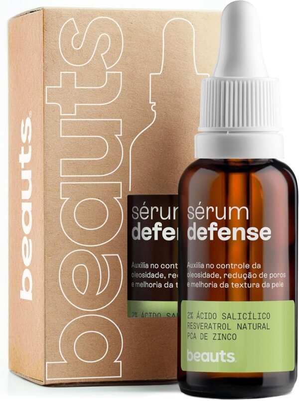 Serum Antiacne Ácido Salicílico 2% - Reduz a Oleosidade da Pele, Antiacne e Poros Dilatados - Com Resveratrol e Zinco PCA - Textura Aqua Gel - Vegano, 30g, Beauts - Imagem 3