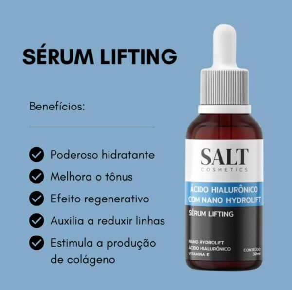 Sérum 10% Ácido Hialurônico + 10% Nano Hydrolift + 1% Vitamina E - Salt Cosmetics - Imagem 7