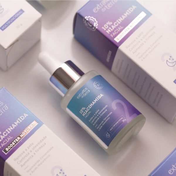 Sérum Niacinamida 10% - Tratamento Noturno Intenso Uniformiza Tom, Controla Oleosidade, Reduz Acne e Clareia Marcas - Com Ácido Hialurônico e Colágeno Vegetal - Para Todos os Tipos de Pele gen - Imagem 3