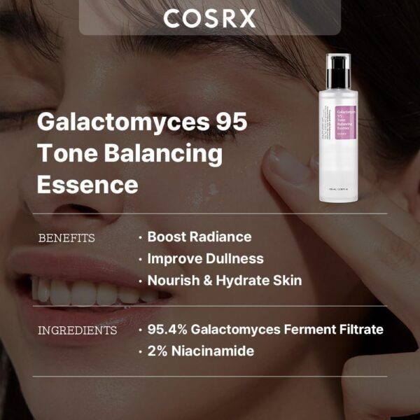 Rejuvenescedor Facial Cosrx - Galactomyces 95 Tone Balancing Essence, Cosrx - Imagem 2