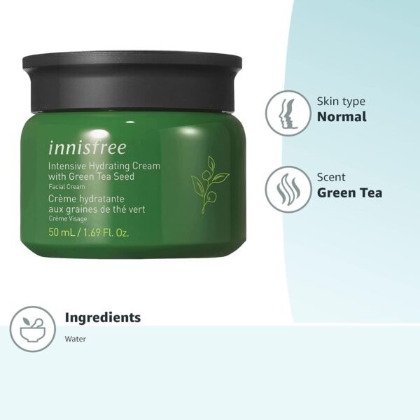Innisfree the Green Tea Seed Deep Cream 50ml(New 2013), korean Best Cosmetics - Imagem 7