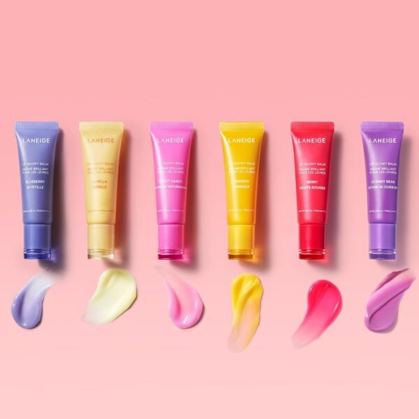 LANEIGE Bálsamo labial brilhante de manga: hidratado, brilhante, leve, hidrata e matiza com manteiga de karité - Imagem 8