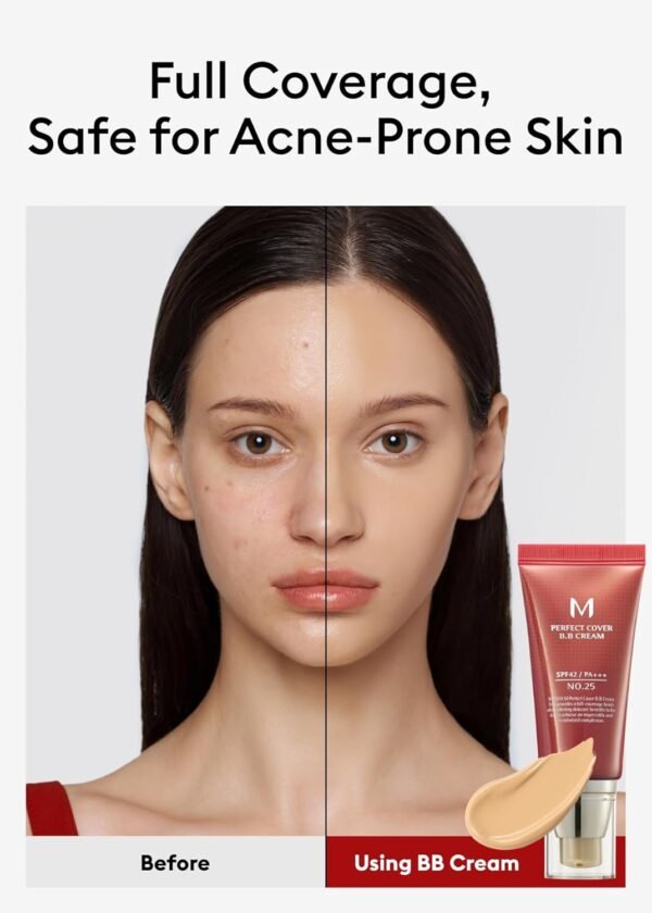 M Perfect Cover BB Cream SPF42/PA+++ (No.25/Warm Beige) - Imagem 4