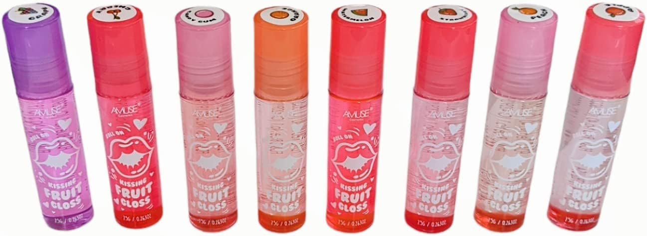 Amuse Cosmetics Rollerball Kissing Fruit Lip Gloss Morango Maçã Uva Cereja Pêssego Laranja Goma (Mango) 3 Amuse Cosmetics Rollerball Kissing Fruit Lip Gloss Morango Maçã Uva Cereja Pêssego Laranja Goma (Mango) - Imagem 3