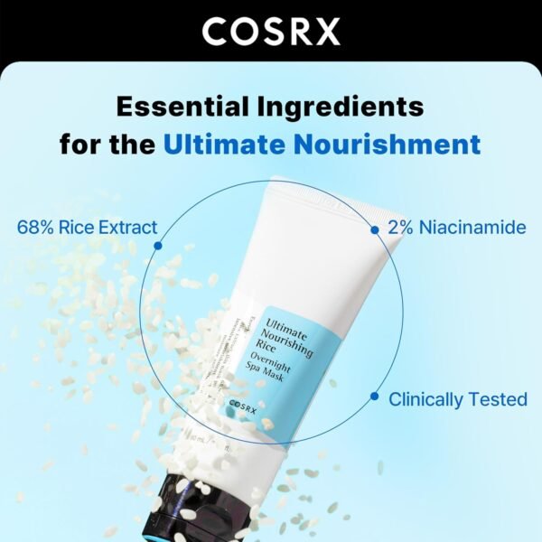 Ultimate Nourishing Rice Overnight Spa Mask, Cosrx, 100 ml - Imagem 2