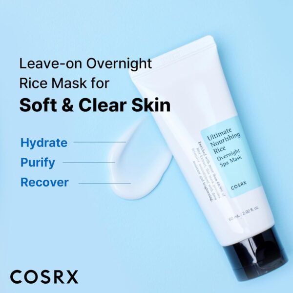 Ultimate Nourishing Rice Overnight Spa Mask, Cosrx, 100 ml - Imagem 3
