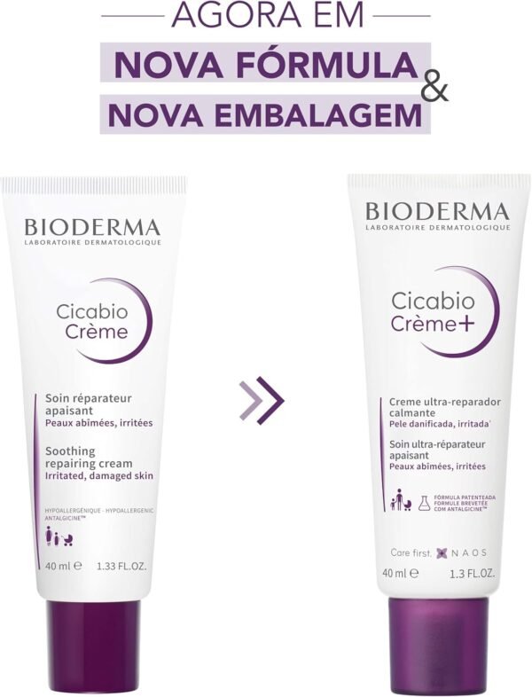 BIODERMA Cicabio Creme - Multirreparador Hidratante 40ml - Imagem 3