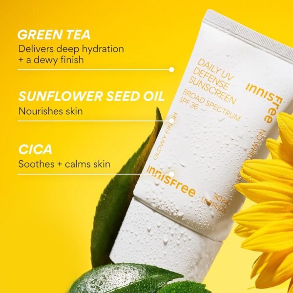 innisfree Jumbo Daily UV Defense Invisible Broad Spectrum SPF 36 Sunscreen - Imagem 5