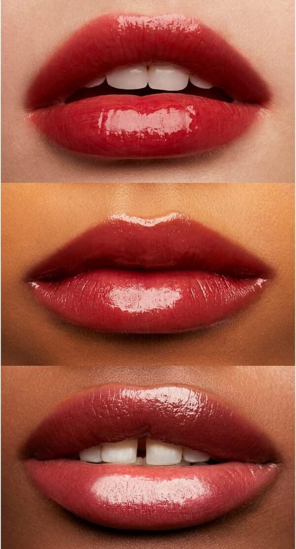 e.l.f. Mancha labial brilhante, longa duração, leve para um toque de cor transparente e acabamento brilhante sutil, vegano e livre de crueldade, malva poderoso - Imagem 3