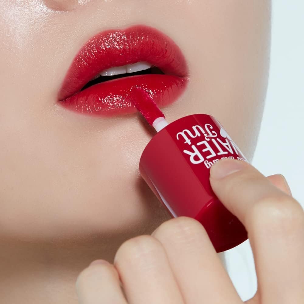 ETUDE Dear Darling Water Tint - Cherry Ade (9 g) | Mancha labial de cor vívida com acabamento hidratante leve e não pegajoso | Tinta labial à prova de manchas | Maquiagem coreana, Kbeauty 3 ETUDE Dear Darling Water Tint - Cherry Ade (9 g) | Mancha labial de cor vívida com acabamento hidratante leve e não pegajoso | Tinta labial à prova de manchas | Maquiagem coreana, Kbeauty - Imagem 3