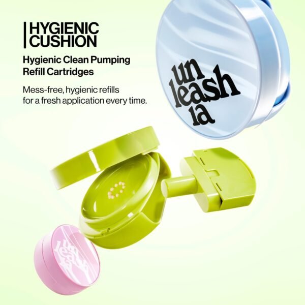 UNLEASHIA Almofada verde saudável de cetim (concha RE-FEEL 18C) - Imagem 2