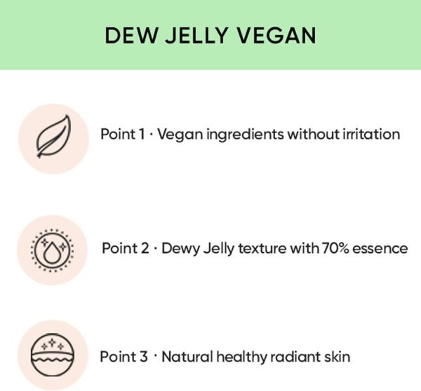 AMUSE Base de almofada vegana Seul Dew Jelly 01 SOONSOO | orvalhado, brilho, longa duração, cobertura dupla, beleza limpa, leve, aparência natural, base para pele sensível, almofada hidratante - Imagem 7
