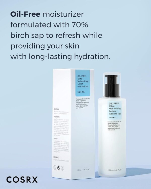 Loção Facial - Oil Free Ultra Moisturizing Lotion With Birch Sap, Cosrx - Imagem 3