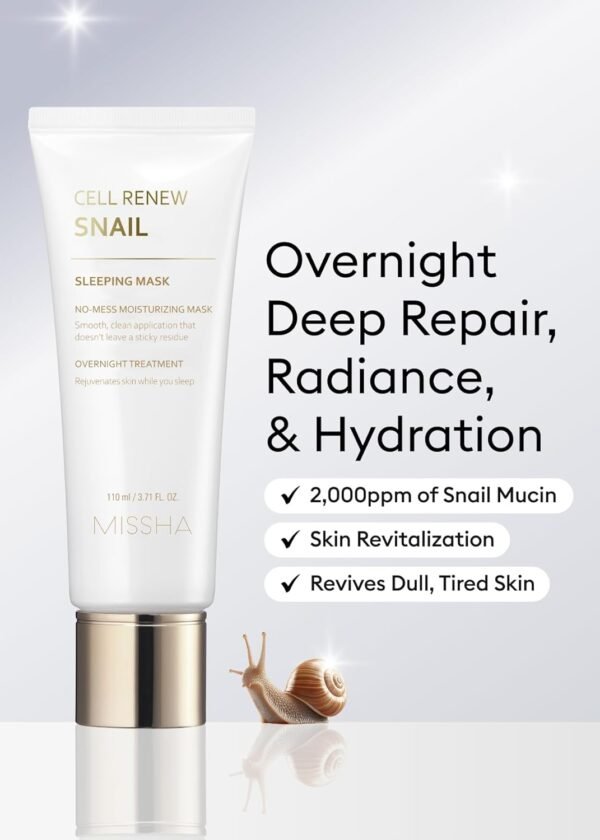 Missha Super Aqua Cell Renew Snail Sleeping Mask 110 ml - Imagem 3