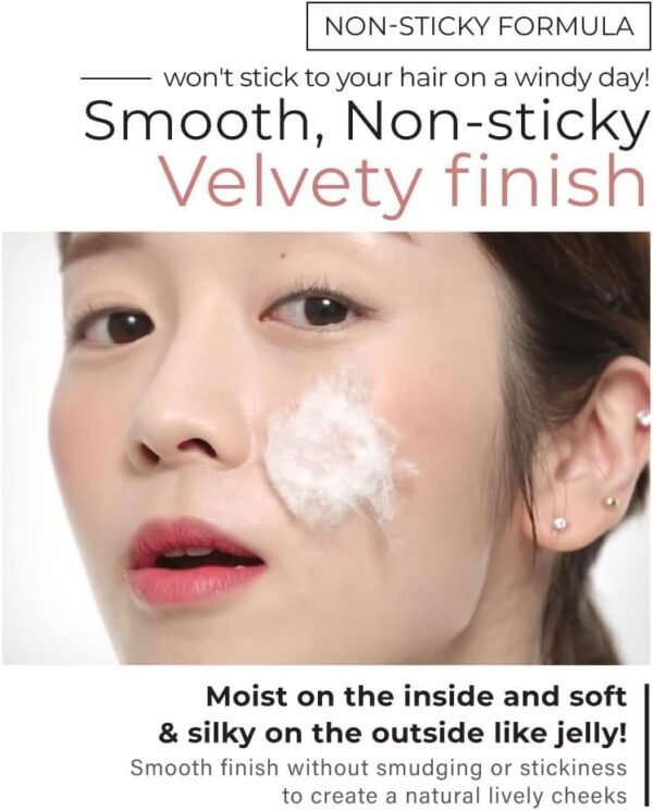 A'PIEU Juicy-Pang Jelly Blush [VL01] (4,8 g) – Cor da bochecha de toque suave com textura cremosa em pó para acabamento natural e orvalhado, sem quedas. - Imagem 6