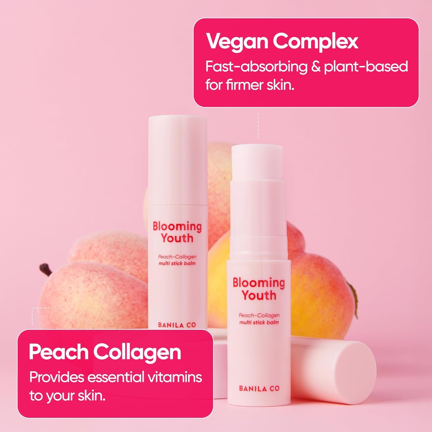 Banila Co Blooming Youth Peach-Collagen Multi Stick Balm 10,5g 3 Banila Co Blooming Youth Peach-Collagen Multi Stick Balm 10,5g - Imagem 3