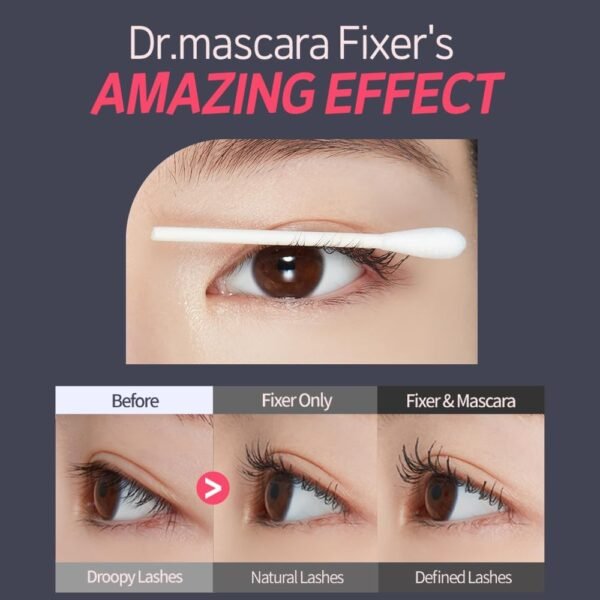 ETUDE Dr. Mascara Fixer #02 Preto, Fixador De Rímel De Longa Duração E À Prova De Manchas Com Efeito De Cuidado, Primer Para Cílios, Maquiagem Coreana, Kbeuaty, Perfeito Para Presente - Imagem 4