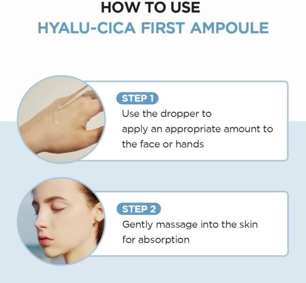 SKIN1004 Hyalu-CICA First Ampoule 3.38 fl. oz(100ml) | Soothing Hydration | Dry Skin - Imagem 3