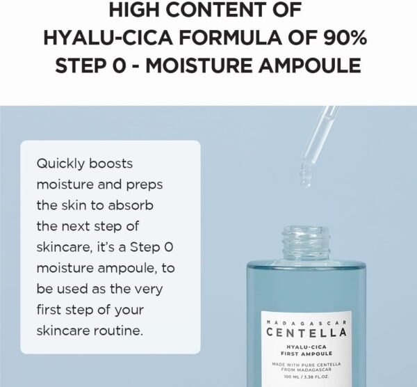SKIN1004 Hyalu-CICA First Ampoule 3.38 fl. oz(100ml) | Soothing Hydration | Dry Skin - Imagem 6