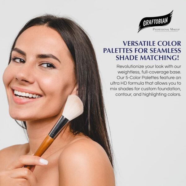 (Nneutral 1) - Graftobian Professional HD Cream Foundation palette in warm and cool colours - Imagem 3