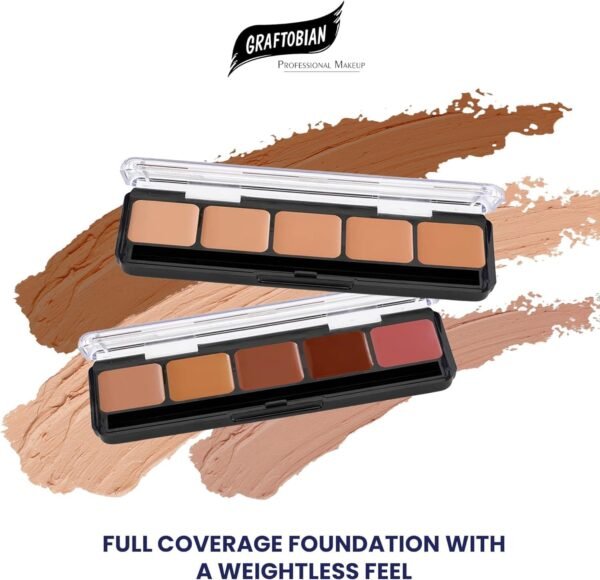 (Warm2) - Graftobian Professional HD Cream Foundation palette in warm and cool colours - Imagem 4