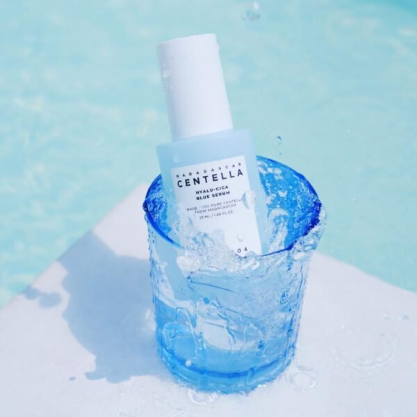 SKIN1004 Hyalu-Cica Blue Serum 1,69 Fl.Oz, 50Ml, 5 Camadas De Ácido Hialurônico Cica Niacinamida, Soluções Multi-Cuidado Hidratantes E Refrescantes - Imagem 3