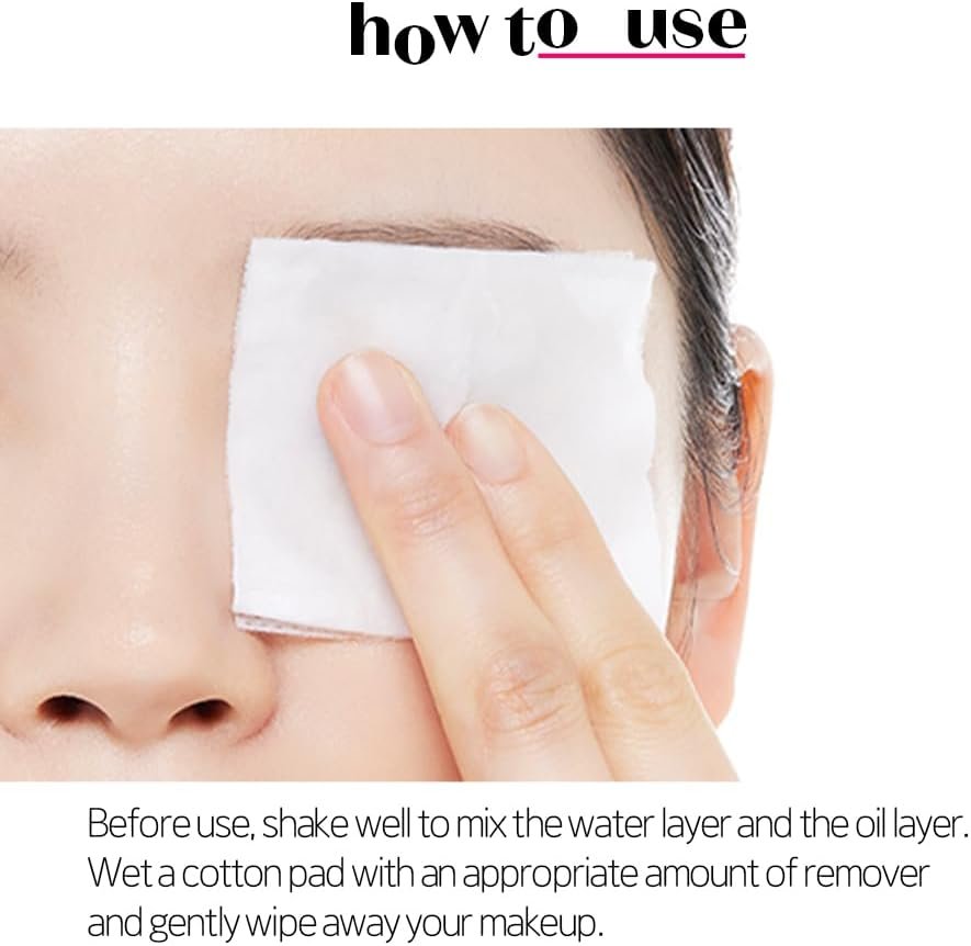 ETUDE Lip&Eye Remover 8.45 fl.oz (250ml) 21AD | Water and Oil Formula for Deep Cleansing | Lip and Eye Makeup Remover for All Skin Types | Gentle Face Cleanser for Sensitive Skin | Kbeauty - Imagem 6