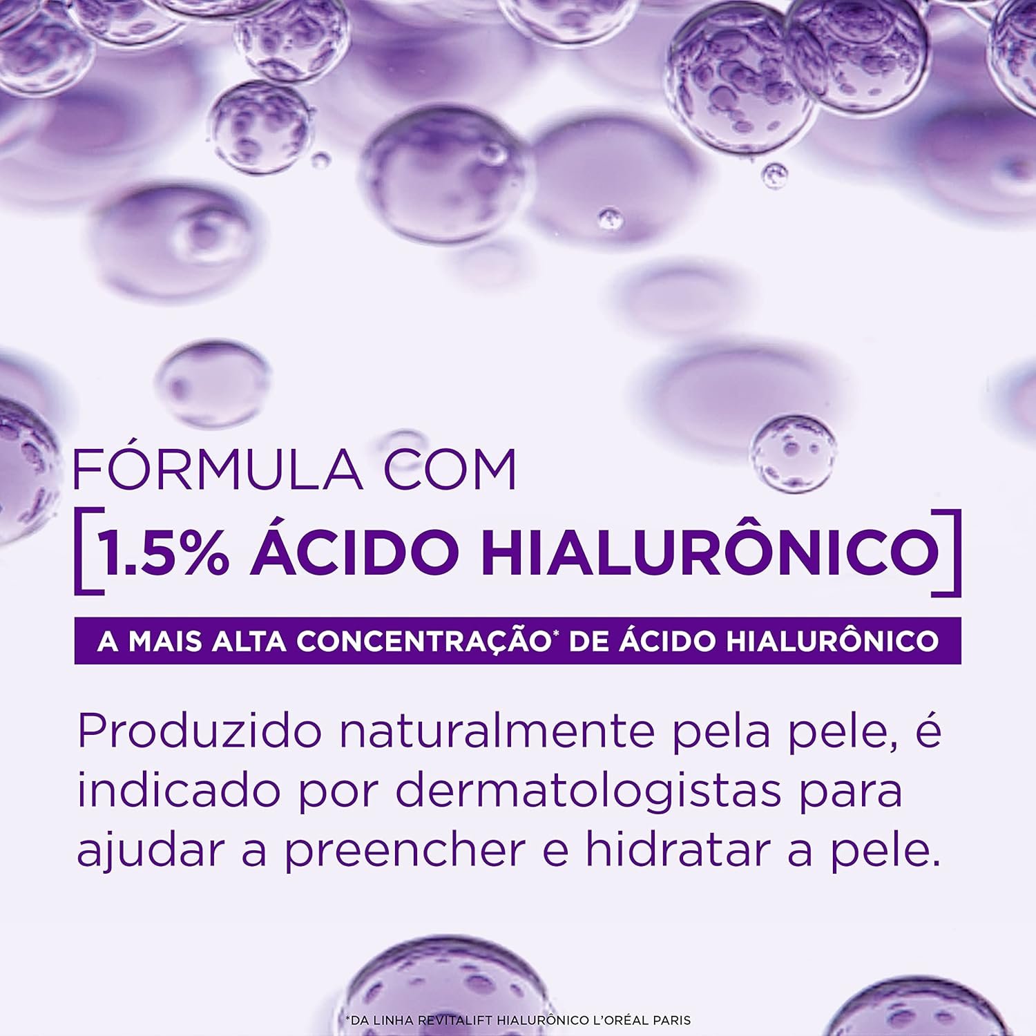 L'Oréal Paris Sérum Anti-Idade Hidratação Preenchedora Revitalift, 1,5% de Ácido Hialurônico Puro, 15ml 3 L'Oréal Paris Sérum Anti-Idade Hidratação Preenchedora Revitalift, 1,5% de Ácido Hialurônico Puro, 15ml - Imagem 3