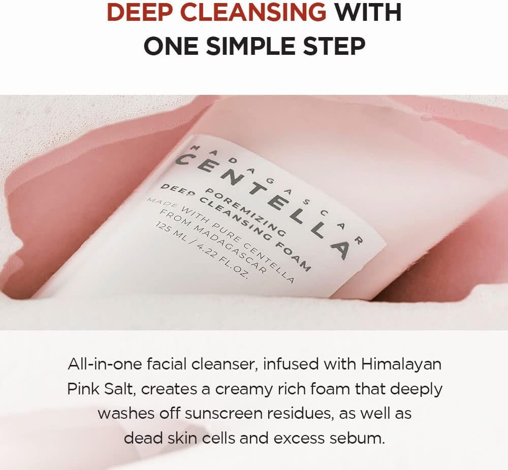 SKIN1004 Madagascar Centella Poremizing Deep Cleansing Foam 125ml, Remove Pore-Clogging Debris 3 SKIN1004 Madagascar Centella Poremizing Deep Cleansing Foam 125ml, Remove Pore-Clogging Debris - Imagem 3