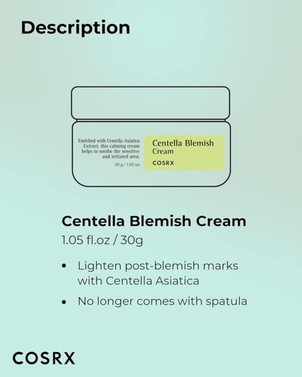 Creme Hidatante -Centella Blemish Cream, Cosrx - Imagem 7