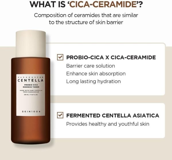 SKIN1004 Madagascar Centella Probio-CICA Essence Toner 7.10 fl.oz (210ml) - Imagem 3