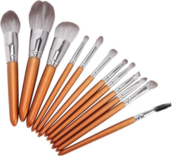 12pcs Professional Makeup Brushes Kit Strong Cream Powder Grip Contour Shade Blend for Beginner and Artist ElegDesign - Imagem 8