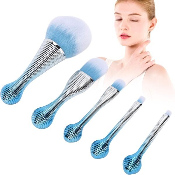 Makeup Brushes Set Professional Eye Shadow Blush Powder Cosmetic Brushes ElegDense and Soft Handle Light Convenient for Daily Use - Imagem 8