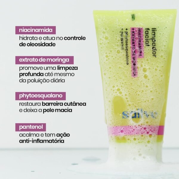 Limpador Facial 150ml - Niacinamida, Extrato de Moringa - Imagem 3