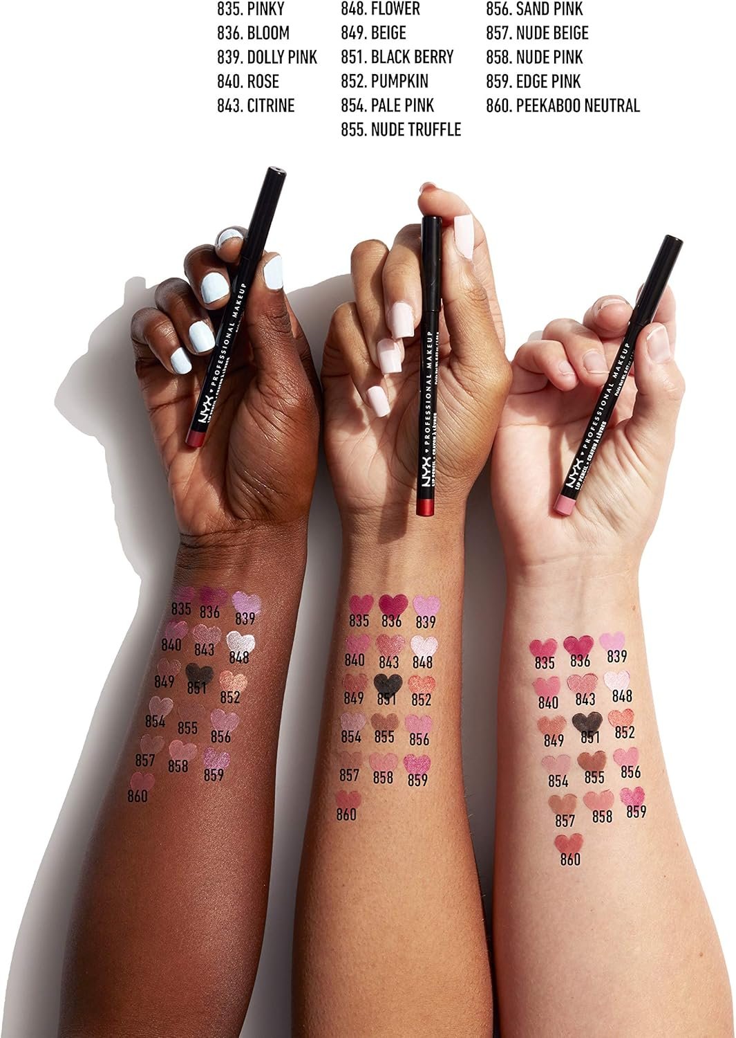 NYX PROFESSIONAL MAKEUP Slim Lip Pencil, Ever, 0.03 Ounce 3 NYX PROFESSIONAL MAKEUP Slim Lip Pencil, Ever, 0.03 Ounce - Imagem 3