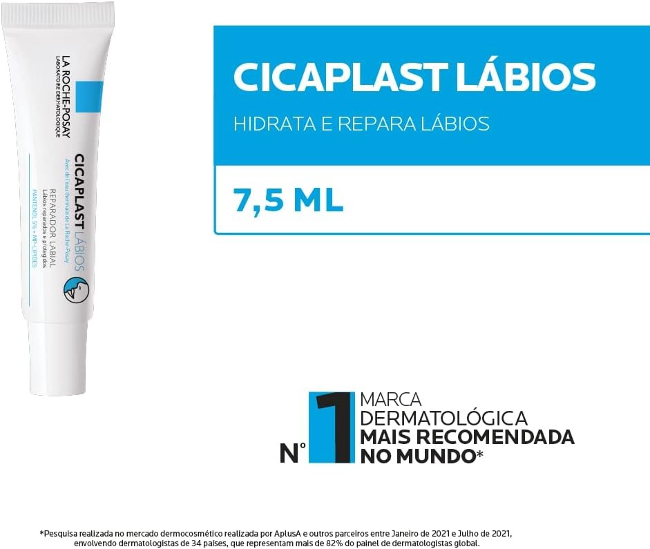 La Roche-Posay, Cicaplast Lábios 7,5ml, Reparador labial, hidratante para os lábios, calmante para a área dos lábios 3 La Roche-Posay, Cicaplast Lábios 7,5ml, Reparador labial, hidratante para os lábios, calmante para a área dos lábios - Imagem 3